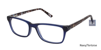 Navy/Tortoise Ann Taylor ATP807 Petite Eyeglasses - Teenager.