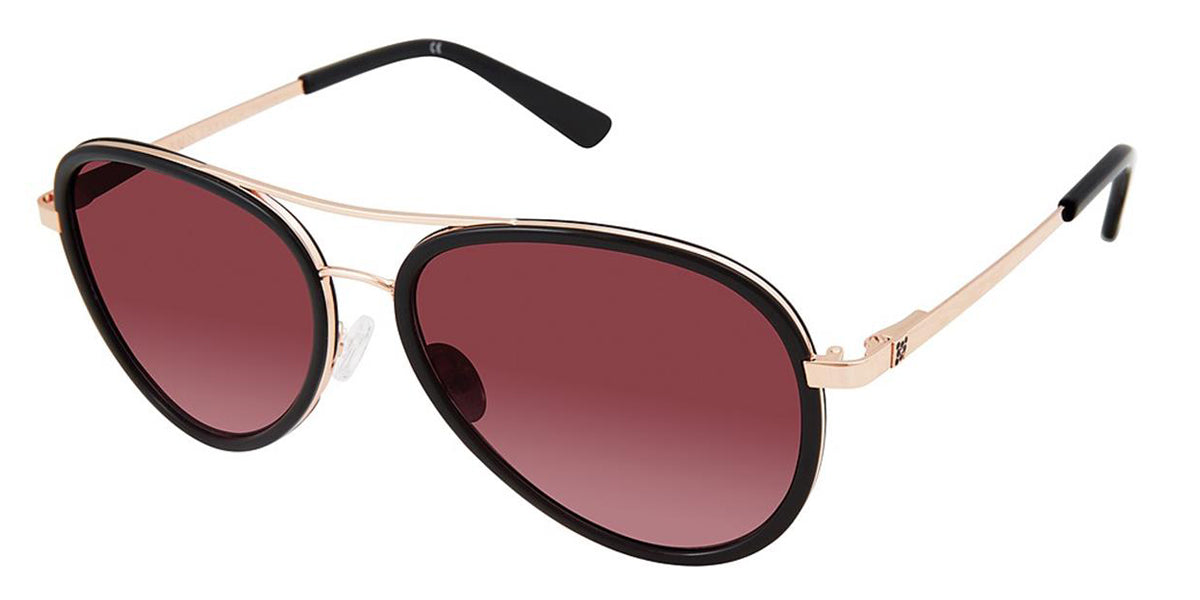 Black/Rose Ann Taylor ATP911 Petite Sunglasses.