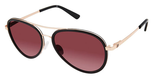 Black/Rose Ann Taylor ATP911 Petite Sunglasses.