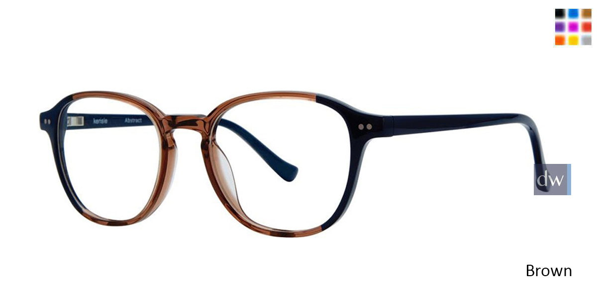 Brown Kensie RX Abstract Eyeglasses