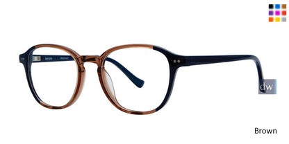 Brown Kensie RX Abstract Eyeglasses