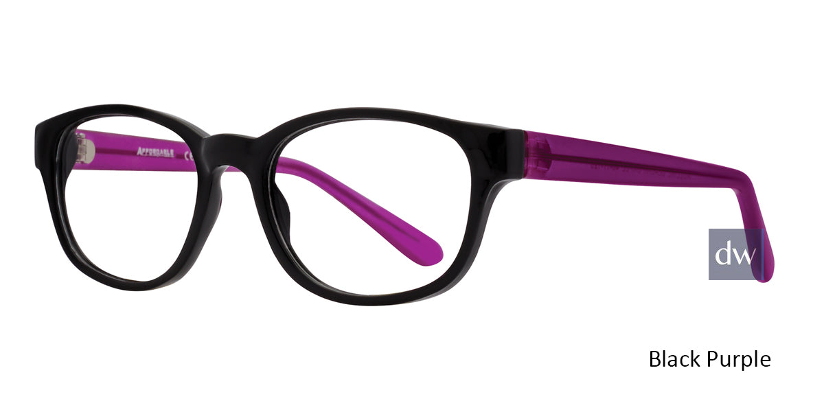 Black Purple Affordable Designs Adeline Eyeglasses