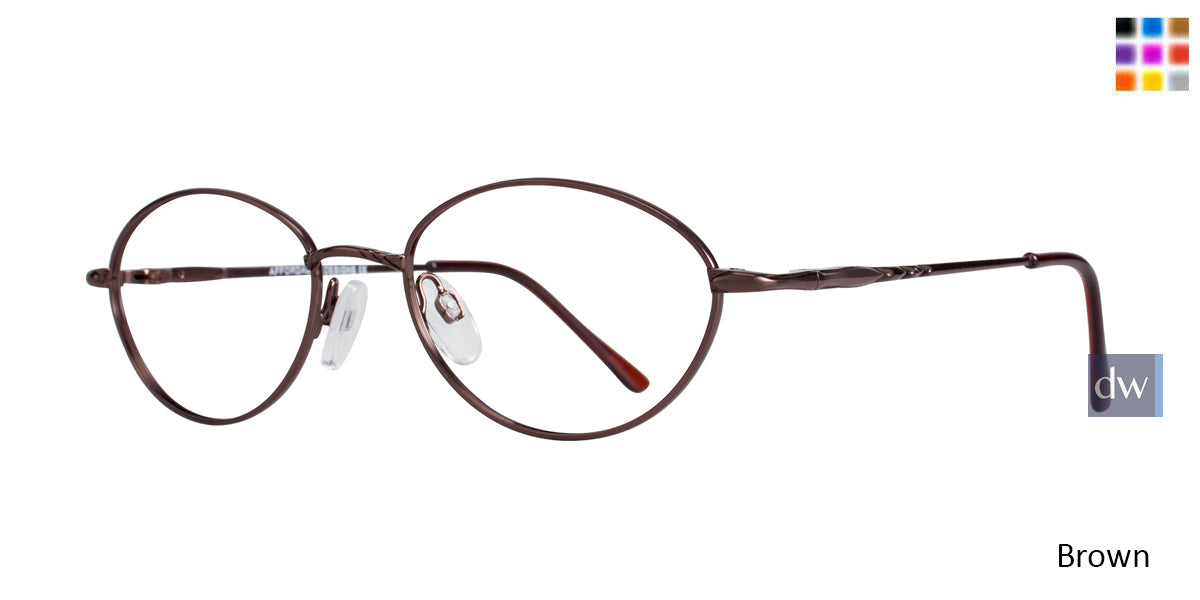Brown Affordable Designs Agnes Eyeglasses.