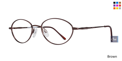 Brown Affordable Designs Agnes Eyeglasses.