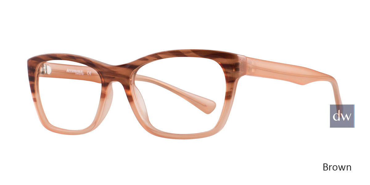 Brown Affordable Designs Alice Eyeglasses.