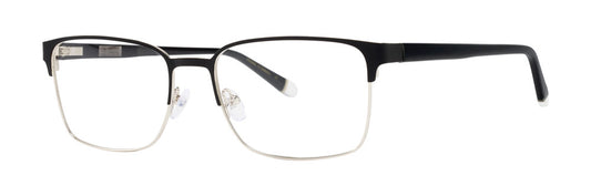 Original Penguin The Willet men's rectangle semi-rimless stainless steel eyeglasses in Anthracite