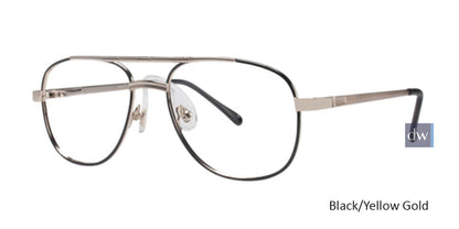 Black/Yellow Gold Gallery Antonio Eyeglasses