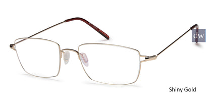 Shiny Gold Capri BIGGU B774 Eyeglasses.