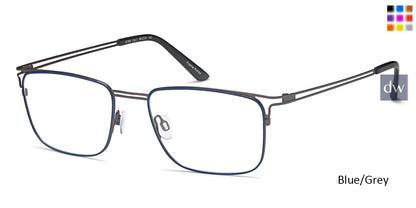 Blue/Grey BIGGU B789 Eyeglasses.