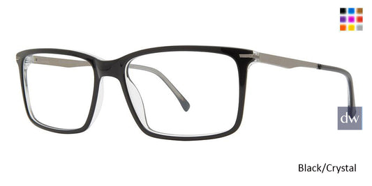 Black/Crystal Vivid Big And Tall 19 Eyeglasses.