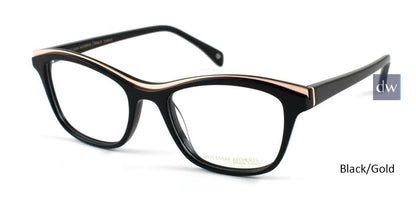 Black/Gold William Morris Black Label BL40013 Eyeglasses