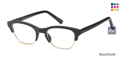 Black Gold Capri Millennial Alex Eyeglasses.