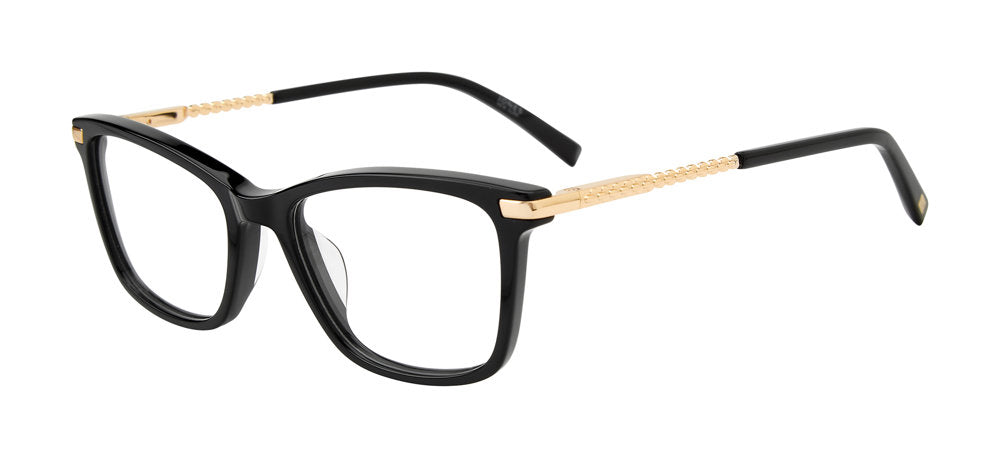 Jones New York VJOP255 Cat Eye Eyeglasses in Black — women's full plastic frame
