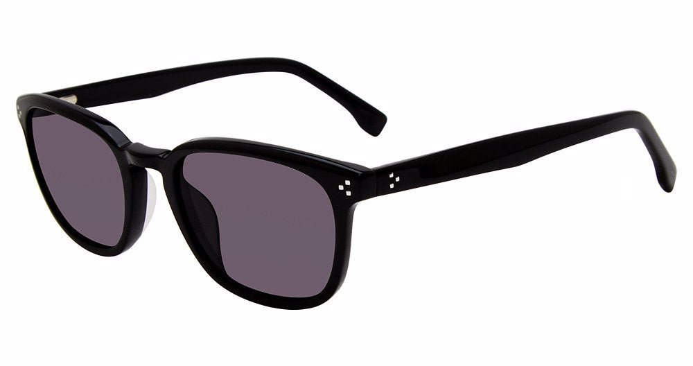 Gap SGP015 women's rectangular plastic sunglasses in Black with a full rim and dark lenses.

