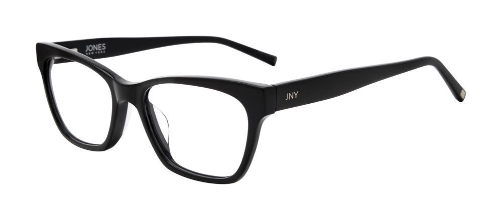 Jones New York VJON804 women's cat-eye plastic eyeglasses in Black.

