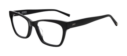 Jones New York VJON804 women's cat-eye plastic eyeglasses in Black.

