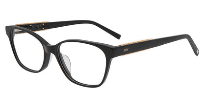 Jones New York VJON805 women's cat-eye plastic eyeglasses in Black.