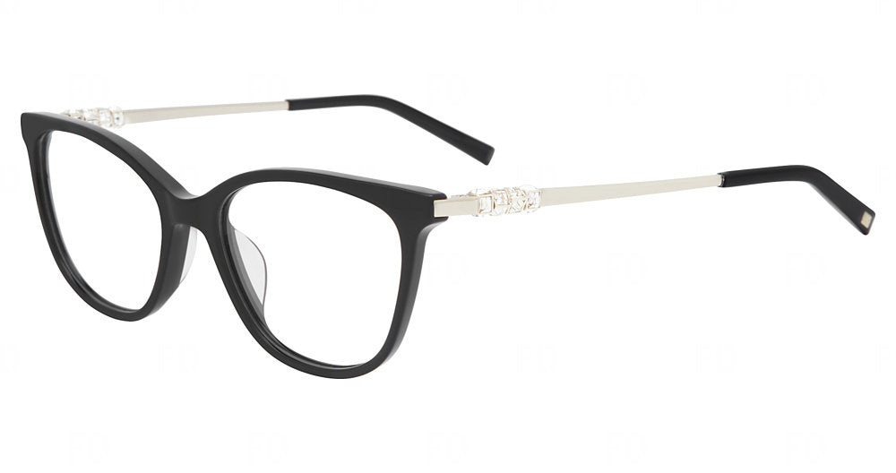Jones New York VJON808 women's cat-eye plastic eyeglasses in Black.