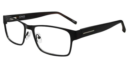 Jones New York J357 Rectangle Eyeglasses in Black — men's full metal frame
