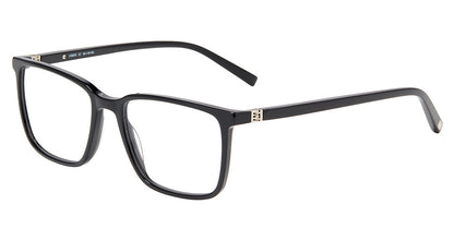 Jones New York VJOM559 Square Eyeglasses in Black — men's full acetate frame
