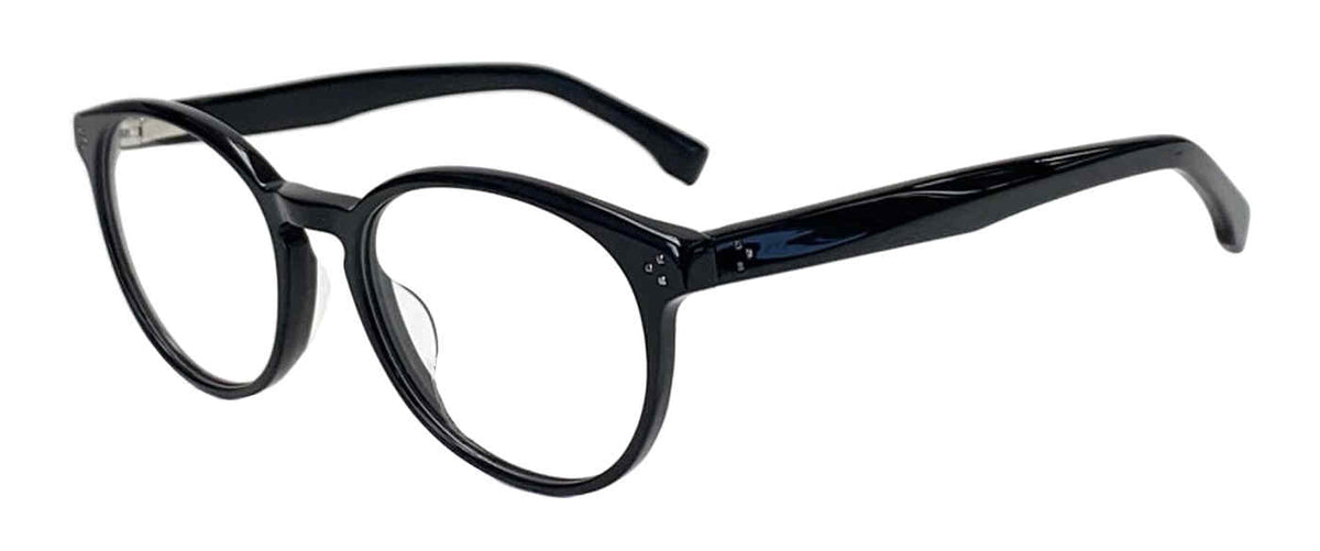 Gap VGP027 men's modified-rounded eyeglasses in Black with a full rim.