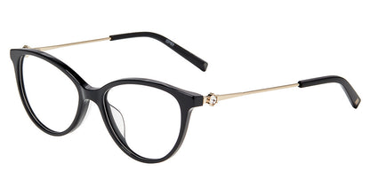 Jones New York VJON802 Cat Eye Eyeglasses in Black — women's full acetate frame
