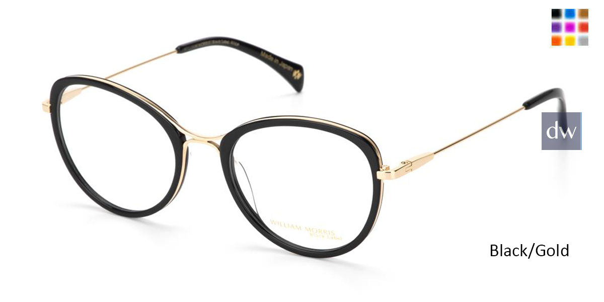 Black/Gold William Morris Black Label BLALICE Eyeglasses