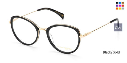 Black/Gold William Morris Black Label BLALICE Eyeglasses