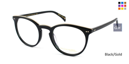Black/Gold William Morris Black Label BLBLUNT Eyeglasses