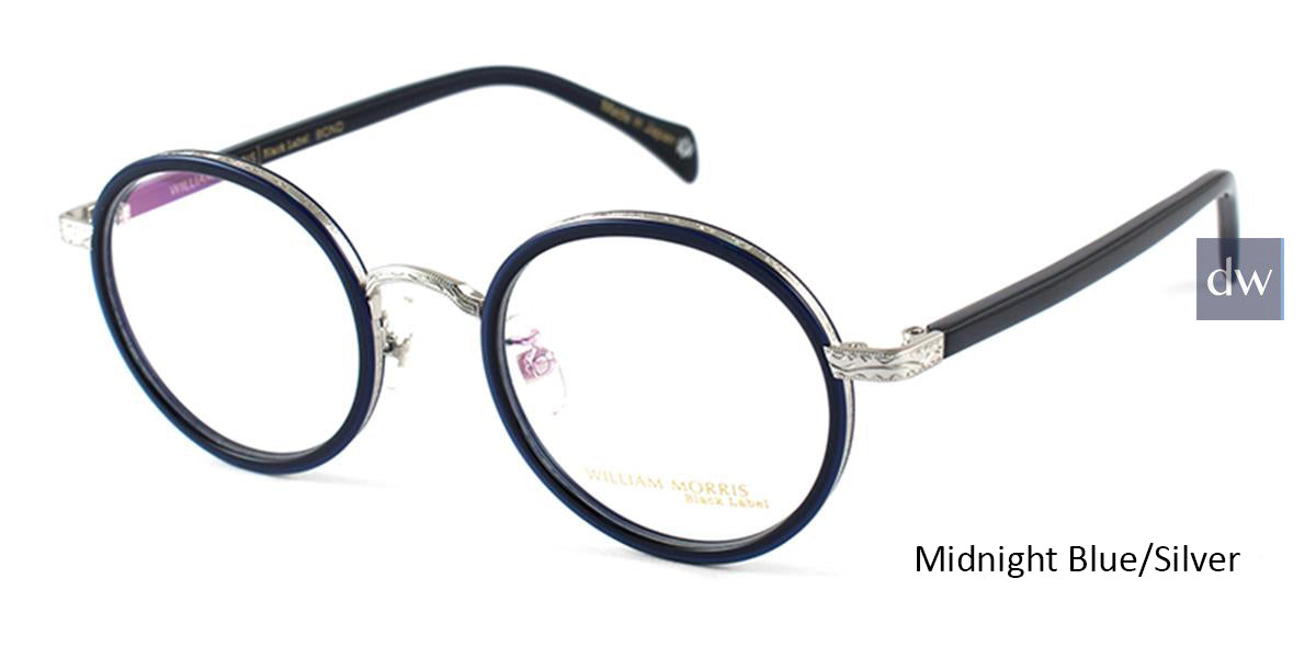 Midnight Blue/Silver William Morris Black Label BLBOND Eyeglasses