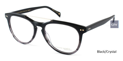 Black/Crystal William Morris Black Label BLBRANSON Eyeglasses