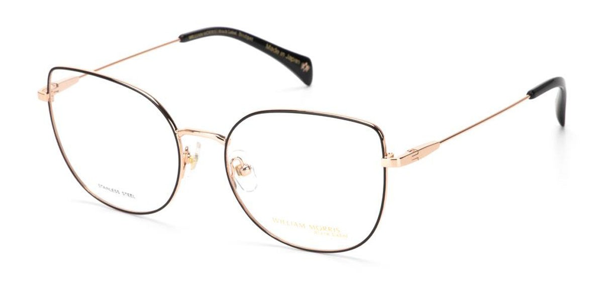 Black/Rose Gold William Morris Black Label BLBRIDGDGET Eyeglasses