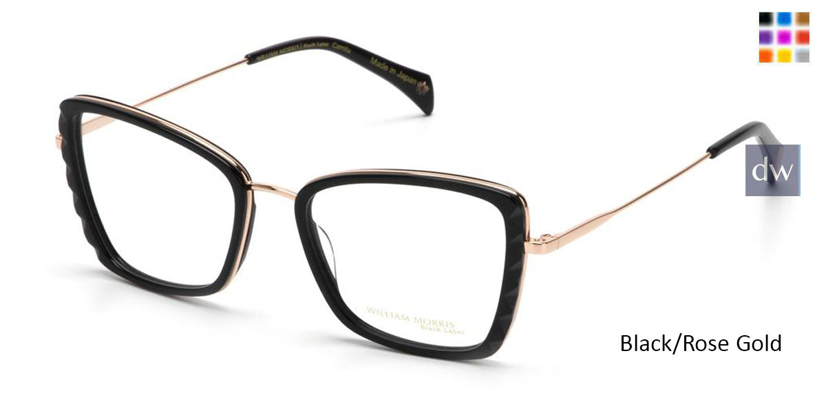 Black/Rose Gold William Morris Black Label BLCAMILLA Eyeglasses