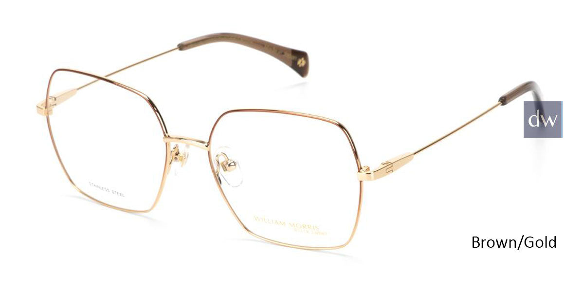 Brown/Gold William Morris Black Label BLCAROLINE Eyeglasses