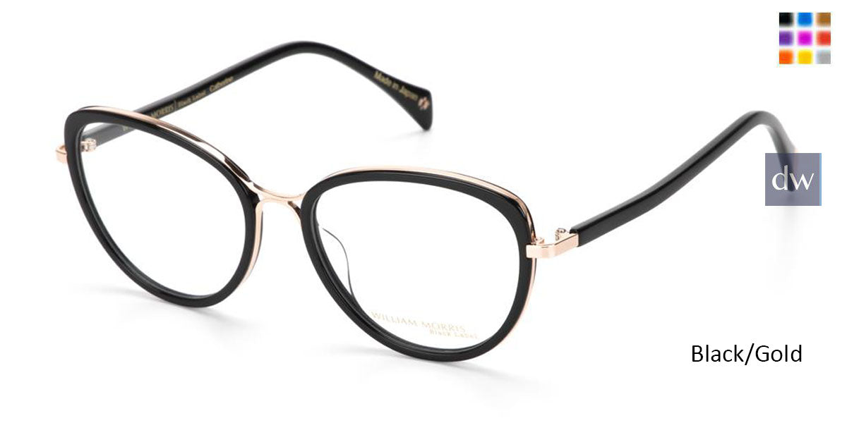 Black/Gold William Morris Black Label BLCATHERINE Eyeglasses