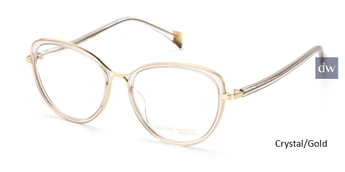 Crystal/Gold William Morris Black Label BLCATHERINE Eyeglasses