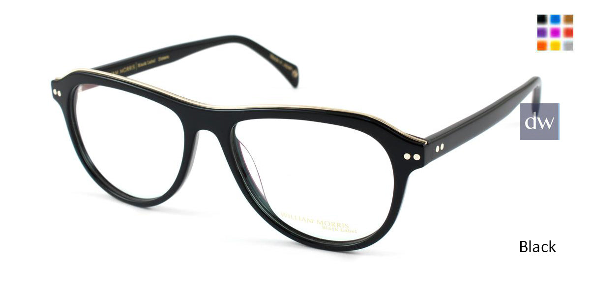 Black William Morris Black Label BLDICKENS Eyeglasses