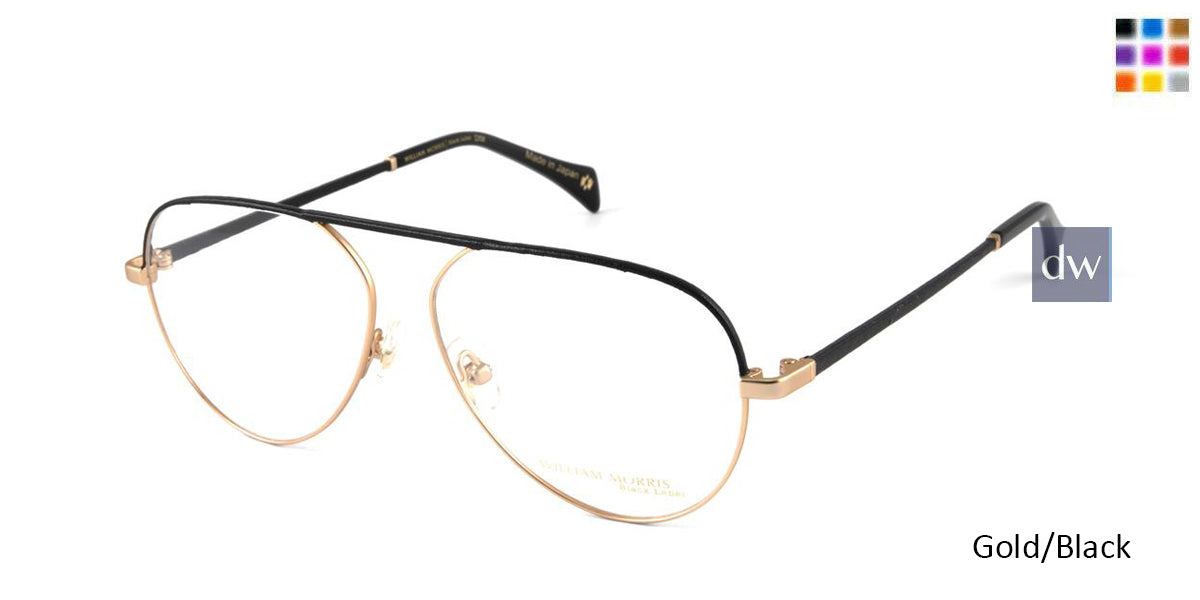 Gold/Black William Morris Black Label BLDITA Eyeglasses