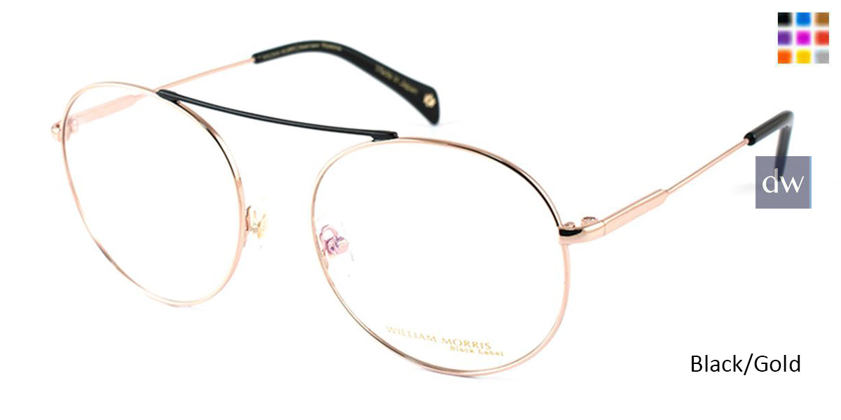 Black/Gold William Morris Black Label BLFLORENCE Eyeglasses
