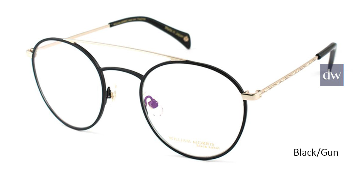 Black/Gun William Morris Black Label BLFREDRICK Eyeglasses