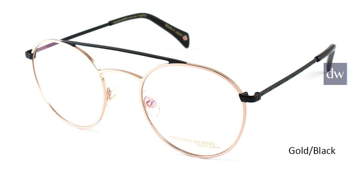 Gold/Black William Morris Black Label BLFREDRICK Eyeglasses