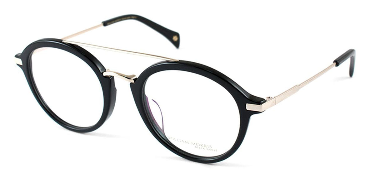 Black/Gold William Morris Black Label BLHARRY Eyeglasses