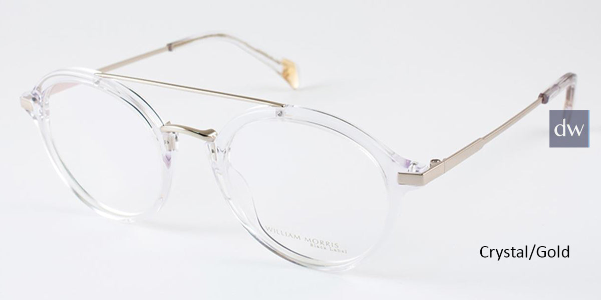 Crystal/Gold William Morris Black Label BLHARRY Eyeglasses