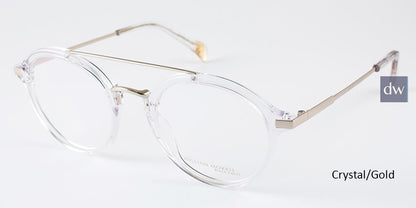 Crystal/Gold William Morris Black Label BLHARRY Eyeglasses