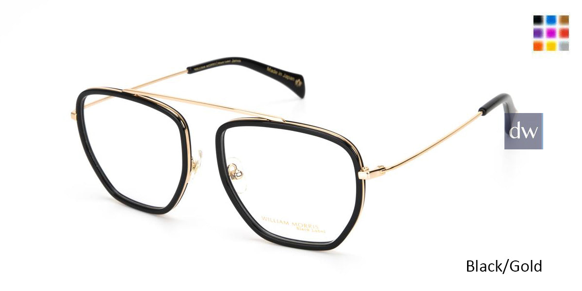 Black/Gold William Morris Black Label BLJAMES Eyeglasses