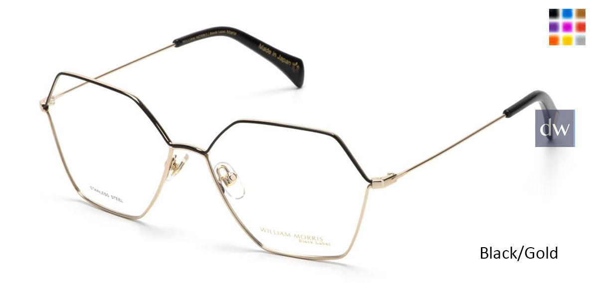 Black/Gold William Morris Black Label BLMARIA Eyeglasses