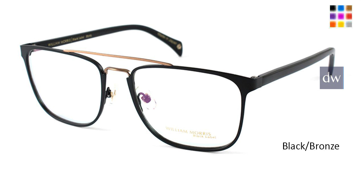 Black/Bronze William Morris Black Label BLMORRIS Eyeglasses