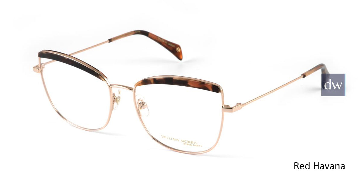 Red/Havana William Morris Black Label BLOLIVIA Eyeglasses