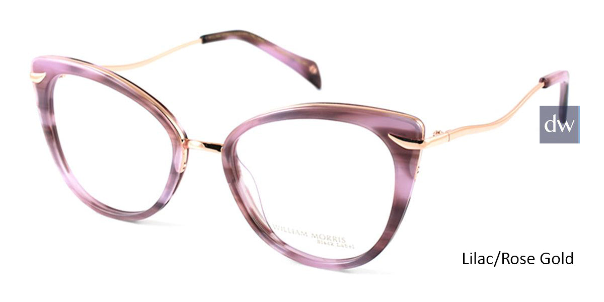Lilac/Rose Gold William Morris Black Label BLPALOMA Eyeglasses