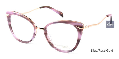 Lilac/Rose Gold William Morris Black Label BLPALOMA Eyeglasses